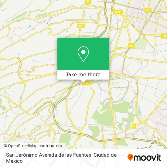 San Jerónimo Avenida de las Fuentes map