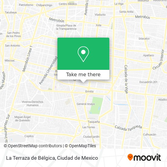 Mapa de La Terraza de Bélgica