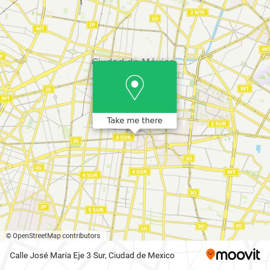 Mapa de Calle José María Eje 3 Sur