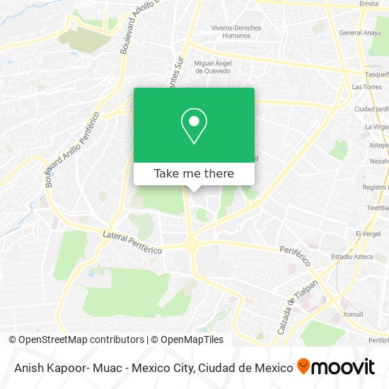 Anish Kapoor- Muac - Mexico City map