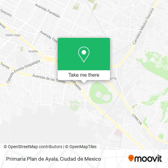 Primaria Plan de Ayala map