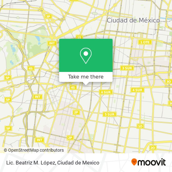 Lic. Beatriz M. López map