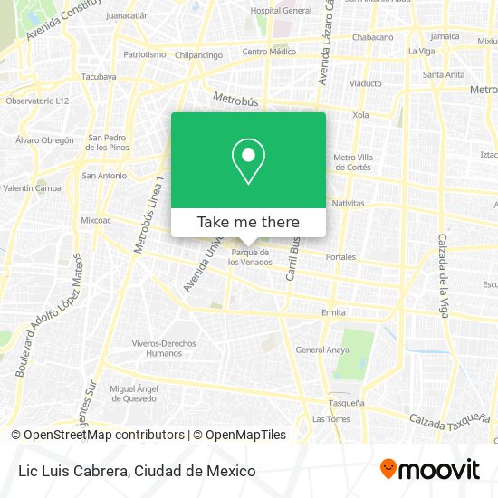 Mapa de Lic Luis Cabrera