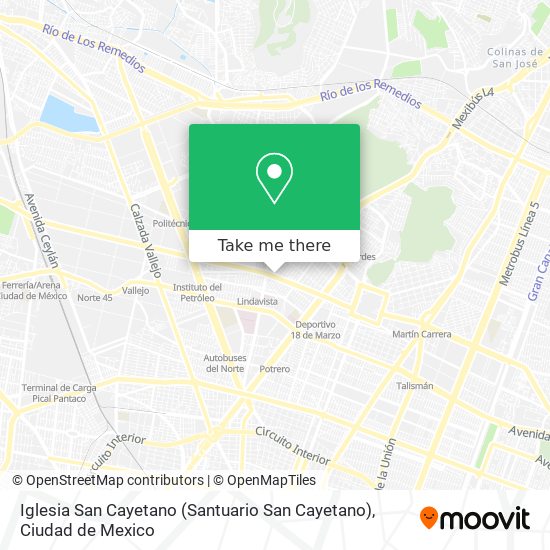 Iglesia San Cayetano (Santuario San Cayetano) map