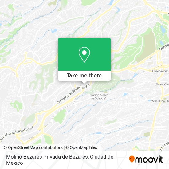 Mapa de Molino Bezares Privada de Bezares