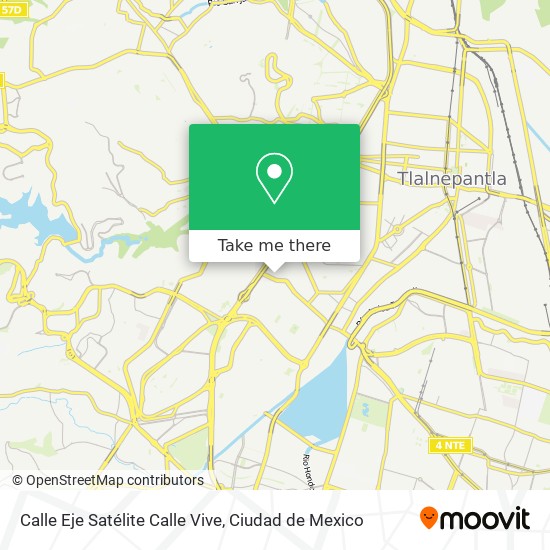 Mapa de Calle Eje Satélite Calle Vive