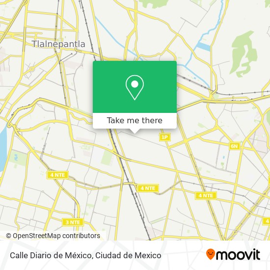 Calle Diario de México map
