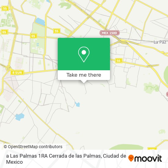 a Las Palmas 1RA Cerrada de las Palmas map