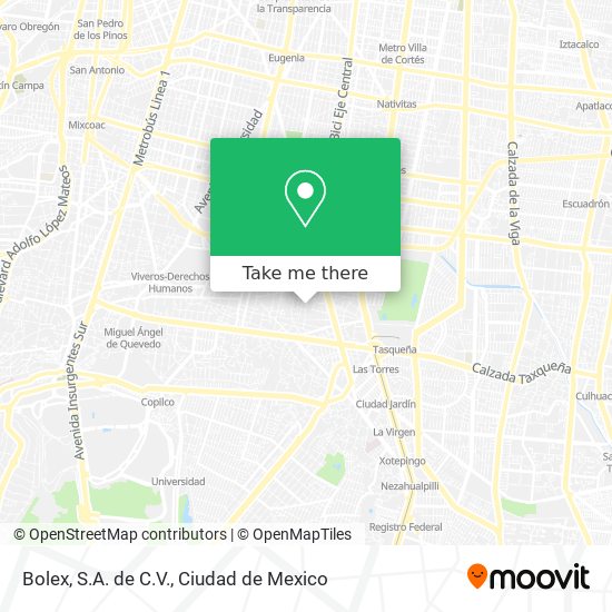 Bolex, S.A. de C.V. map