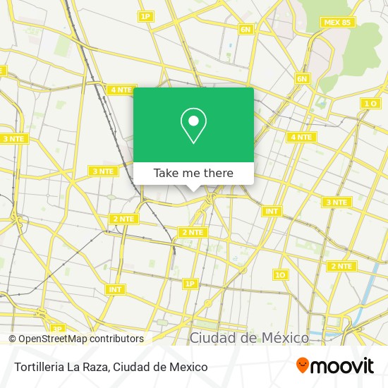 Mapa de Tortilleria La Raza