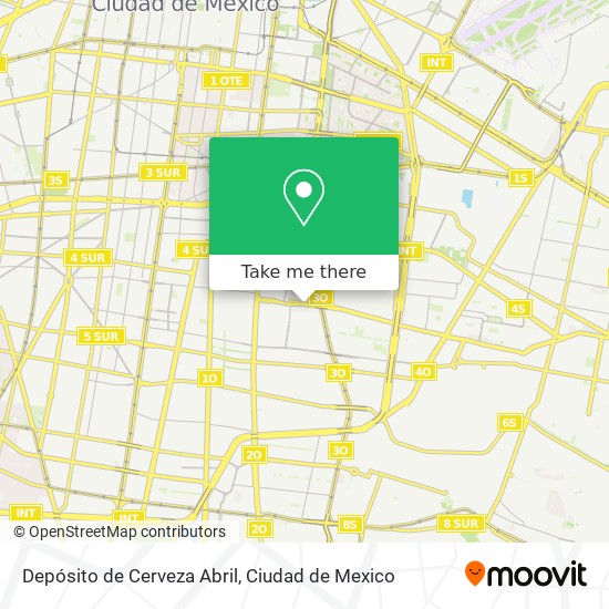 Depósito de Cerveza Abril map