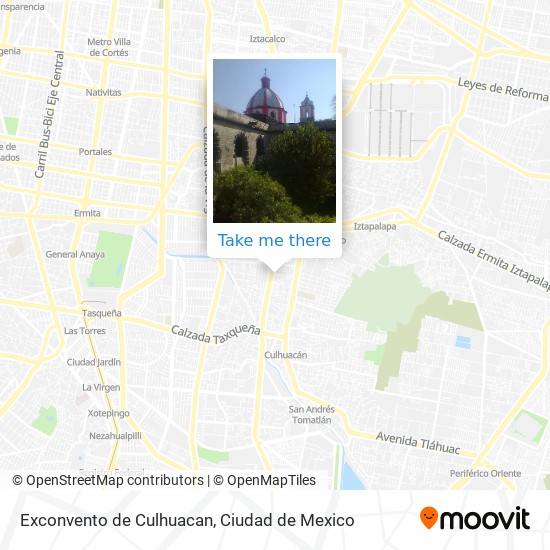 Mapa de Exconvento de Culhuacan