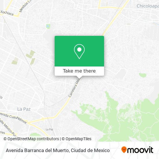 Avenida Barranca del Muerto map