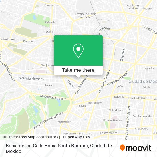 Bahía de las Calle Bahía Santa Bárbara map