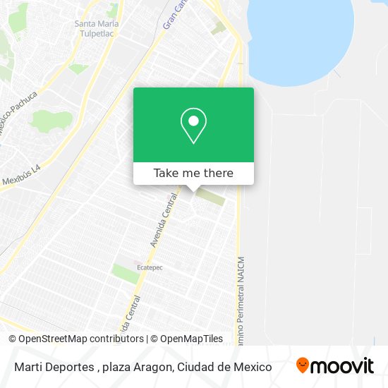 Marti Deportes , plaza Aragon map