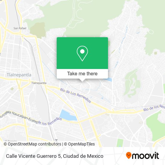 Mapa de Calle Vicente Guerrero 5