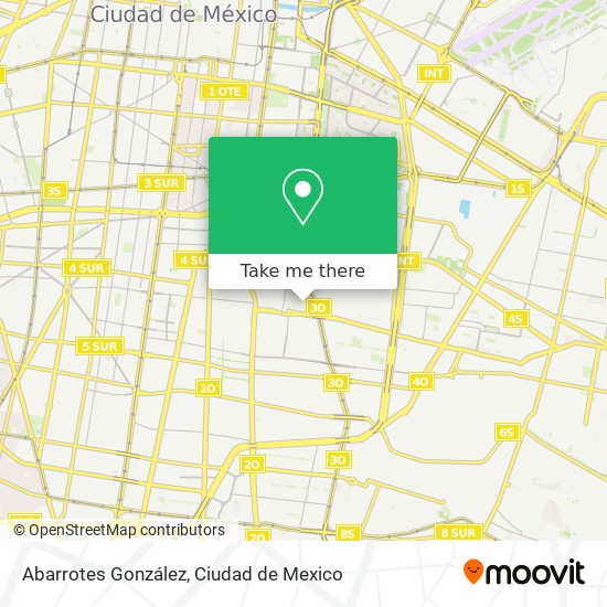 Abarrotes González map