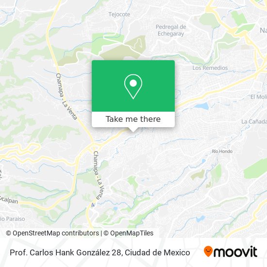Prof. Carlos Hank González 28 map