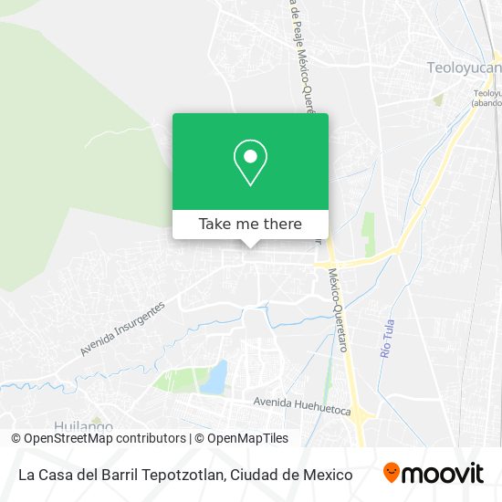 Mapa de La Casa del Barril Tepotzotlan