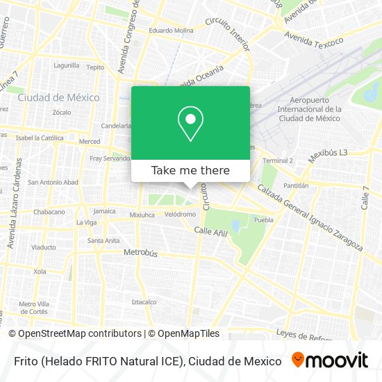 Frito (Helado FRITO Natural ICE) map