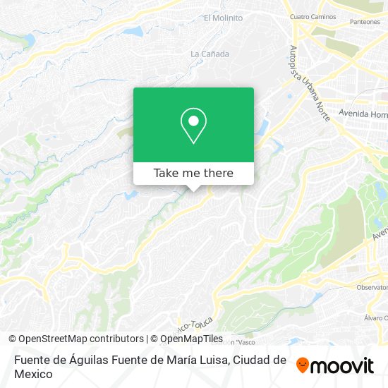 Mapa de Fuente de Águilas Fuente de María Luisa