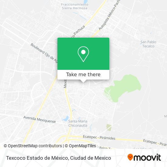 Texcoco Estado de México map