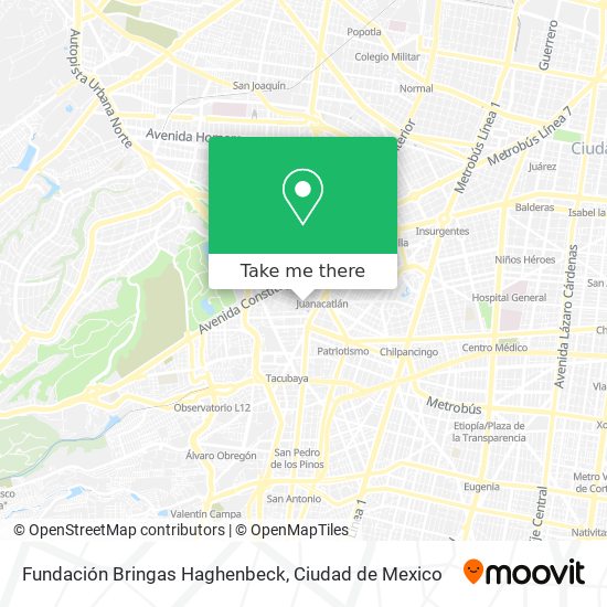Fundación Bringas Haghenbeck map