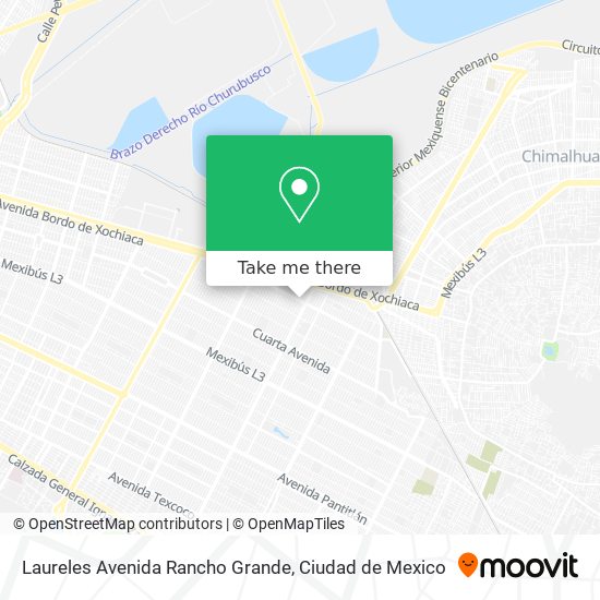 Mapa de Laureles Avenida Rancho Grande