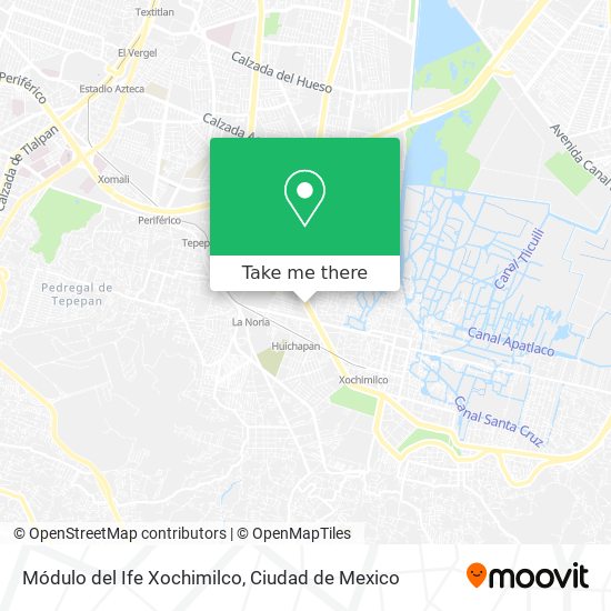 Módulo del Ife Xochimilco map