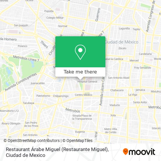 Restaurant Árabe Miguel (Restaurante Miguel) map