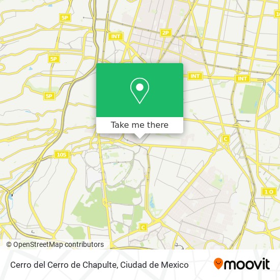 Mapa de Cerro del Cerro de Chapulte