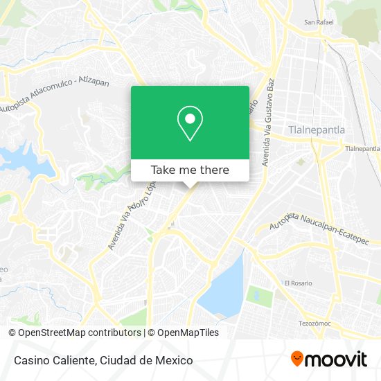 Casino Caliente map