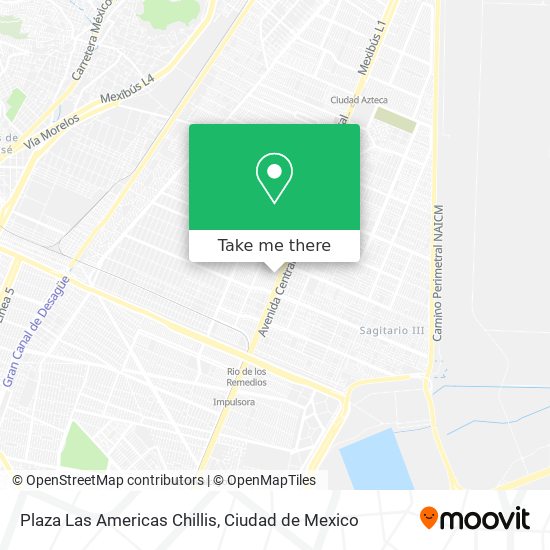 Mapa de Plaza Las Americas Chillis