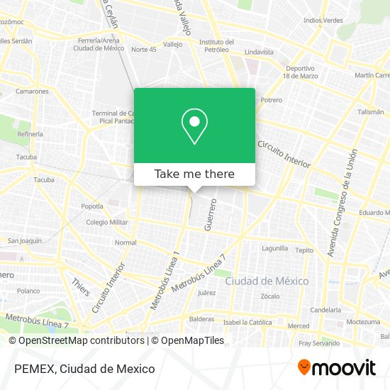 PEMEX map