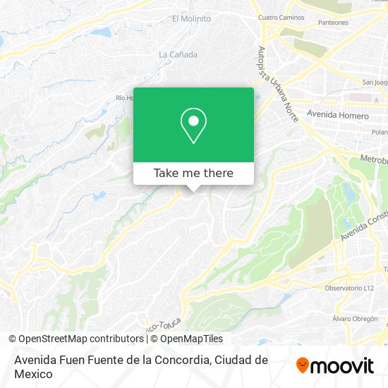 Avenida Fuen Fuente de la Concordia map