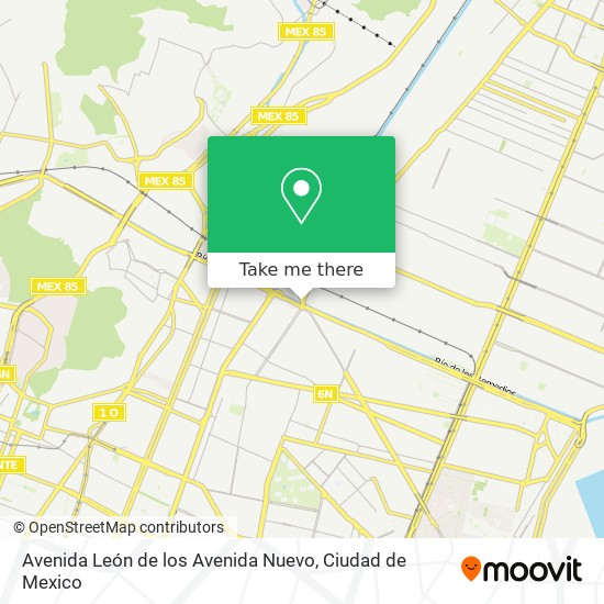 Avenida León de los Avenida Nuevo map