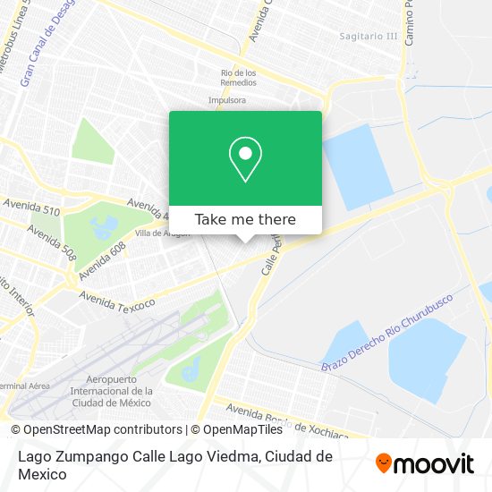 Mapa de Lago Zumpango Calle Lago Viedma