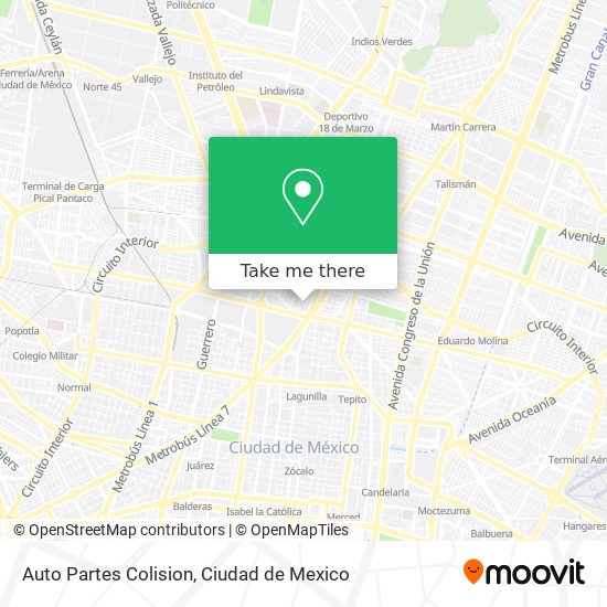 Auto Partes Colision map