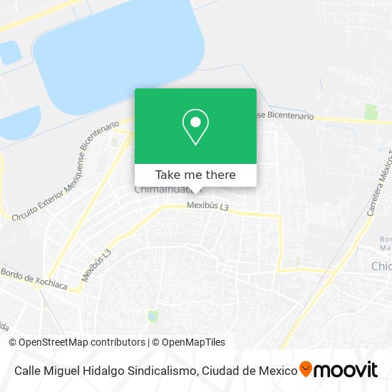 Calle Miguel Hidalgo Sindicalismo map
