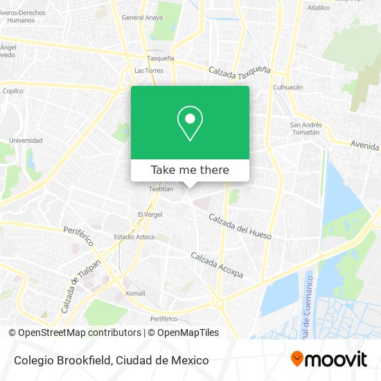 Colegio Brookfield map
