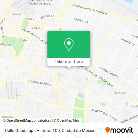 Calle Guadalupe Victoria 100 map