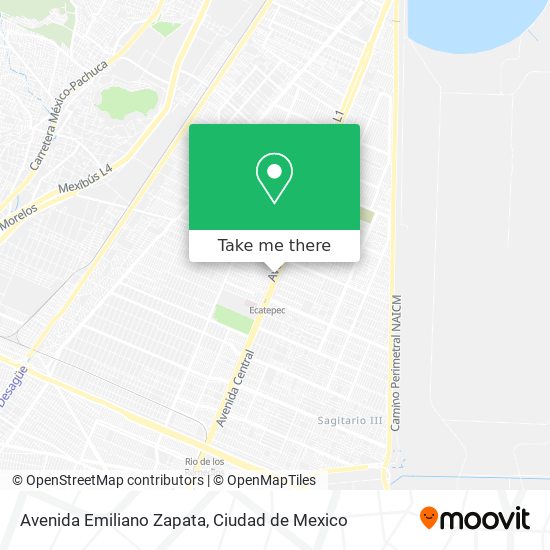 Avenida Emiliano Zapata map