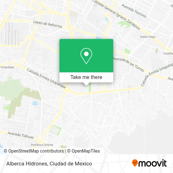 Alberca Hidrones map