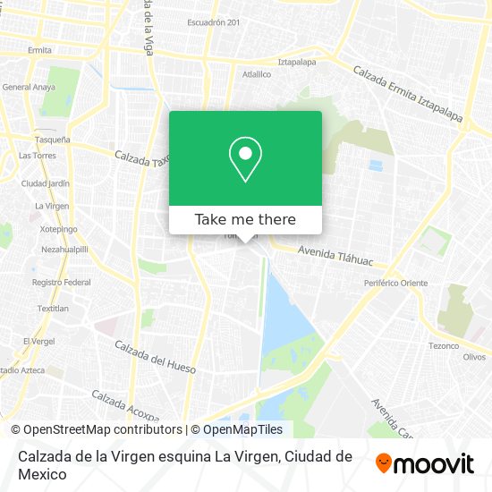 Calzada de la Virgen esquina La Virgen map