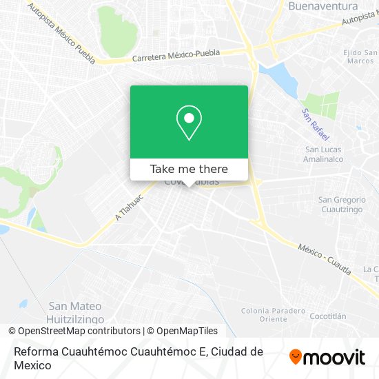 Mapa de Reforma Cuauhtémoc Cuauhtémoc E