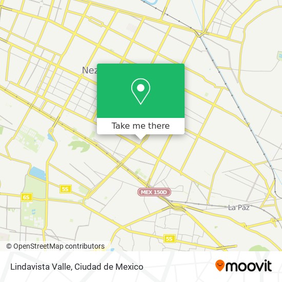 Lindavista Valle map