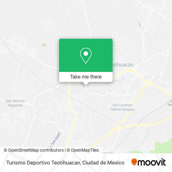 Turismo Deportivo Teotihuacan map