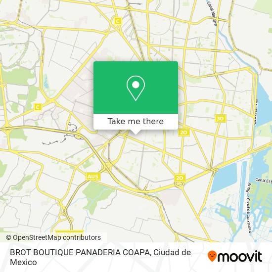 BROT BOUTIQUE PANADERIA COAPA map