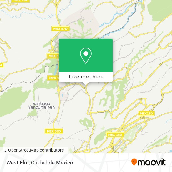West Elm map