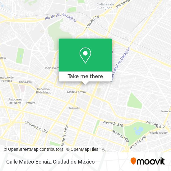 Mapa de Calle Mateo Echaiz